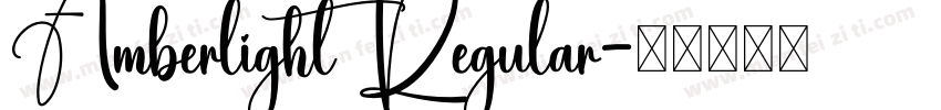 Amberlight Regular字体转换